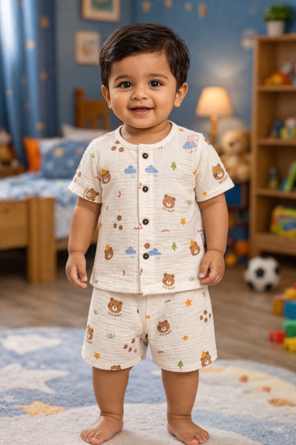 Kids Muslin Co-Ord Set - Gender: Unisex