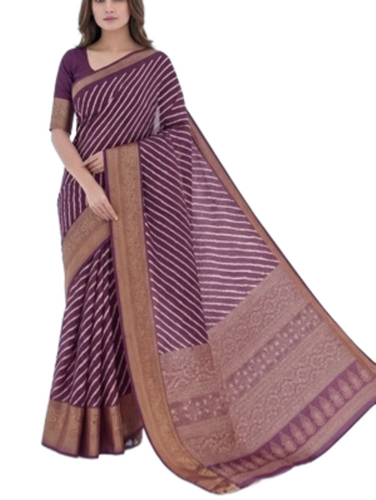 Leheriya Print Dola Silk Sarees - Occasion: Festive