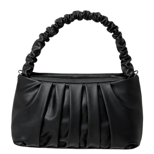Royal Black Ladies Rexine Hand Purse