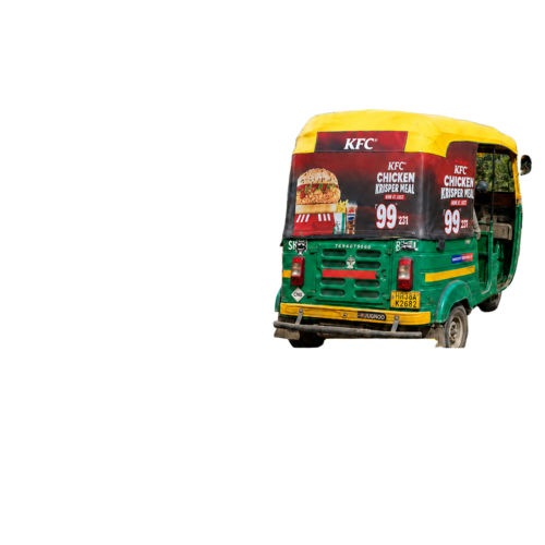 Auto Rickshaw Hood Advertising Service in Mohali Punjab