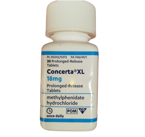 Concerta Xl 18 Mg Prolonged-Release Tablets - Feature: Good Quality