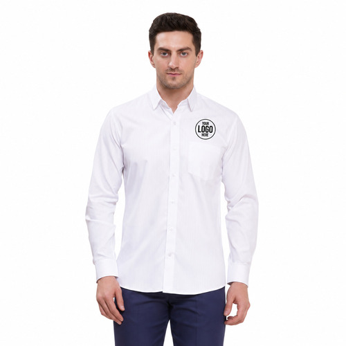 Premium White Shirt with Full Sleeve with Pocket