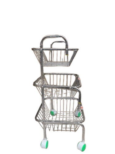 Stainless Steel Fruit Trolley - Size: 3-tier