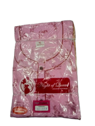 Ladies Plants Printed Cotton Nighty - Color: All