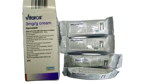 Vitaros Alprostadil 3Mg Cream - Life Span: 36 Months
