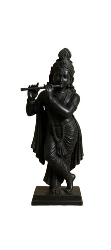 Lord Krishna Ji Black Marble Statues