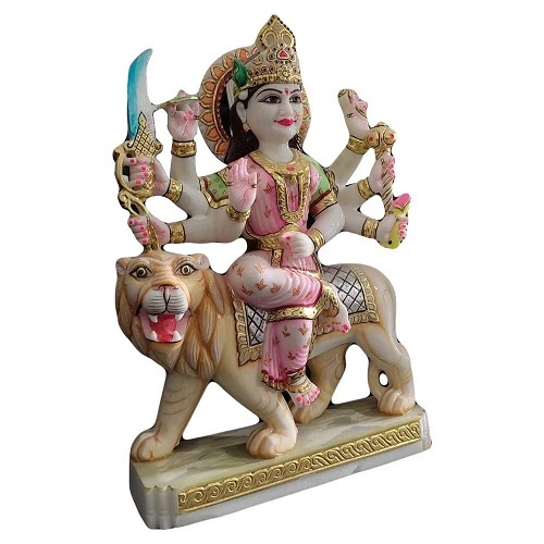 Maa Durga Marble Statue