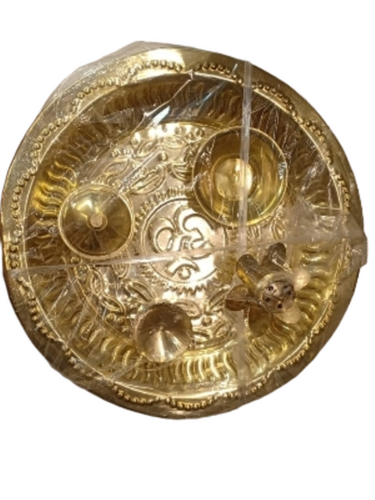 Brass Pooja Thali - Feature: Easy To Clean