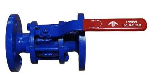 Cast Iron Ball Valve Flanged For Water - Color: Blue