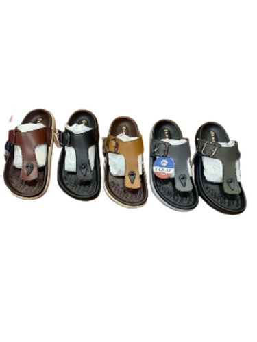 Men Slippers - Color: Black