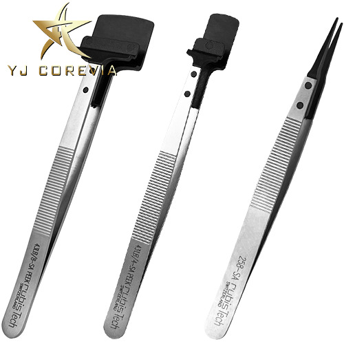 Wafer Tweezers In High Tech Polymers Tjf-M - Color: Grey