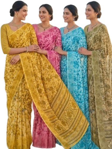 Designer Ladies Sarees - Color: Siddharth Textiles Presents Lightweight Georgette Sarees.