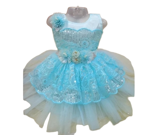 Net Baby Frock - Age Group: 7-9 Years