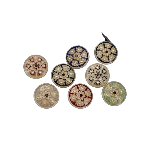 Heritage Floral Pattern Button