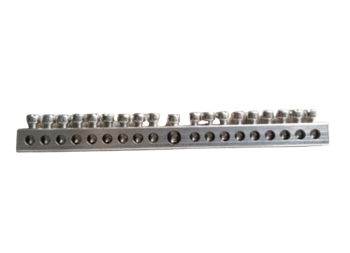 18Way Brass Electrical Neutral Link - Color: Silver