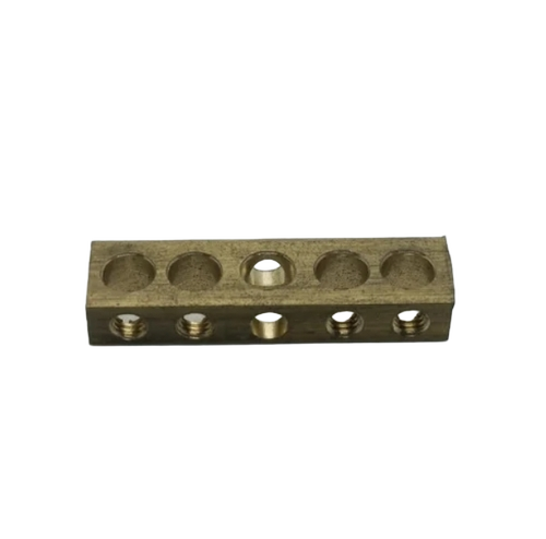 5Way Brass Terminal Block - Color: Golden