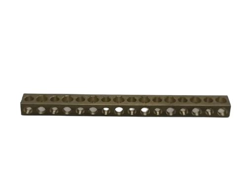 7 Inch Brass Terminal Block - Color: Golden
