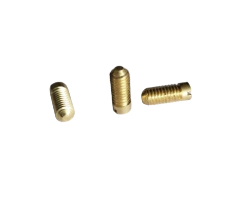 Polished Brass Grub Screw - Color: Silver