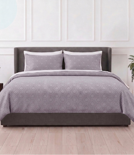 Mayra Silver Grey King Size Cotton Bedsheet AcA A Modern Neutral Bedding