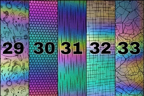 12 Inch Designer Heat Transfer Vinyl - Color: Multi Color