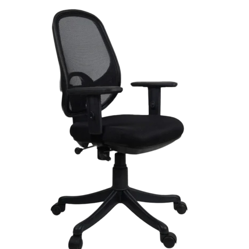 Medium Back Workstation Executive Chair - Color: Black