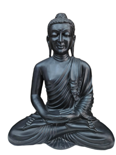 Black Marble Lord Buddha Statue