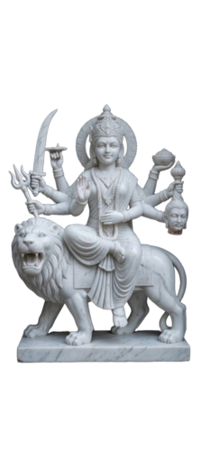 Grey Durga Statue