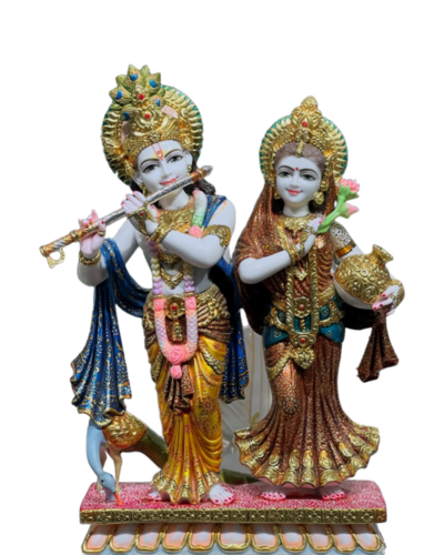 Radha Krishna Marble Murti