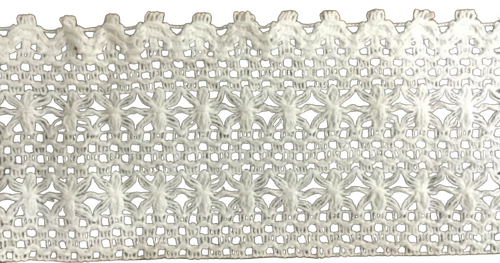 White Cotton Lace - Type: One Sided
