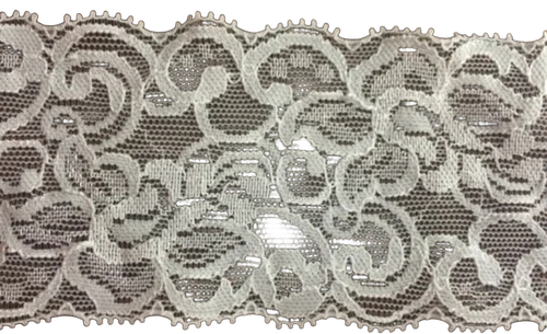 White Nylon Lace - Type: One Sided