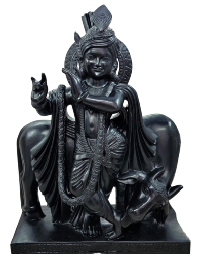 Black Marbel Krishna Statue