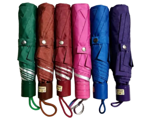 Foldable Portable Rain Umbrella Multi-color Set 3 fold