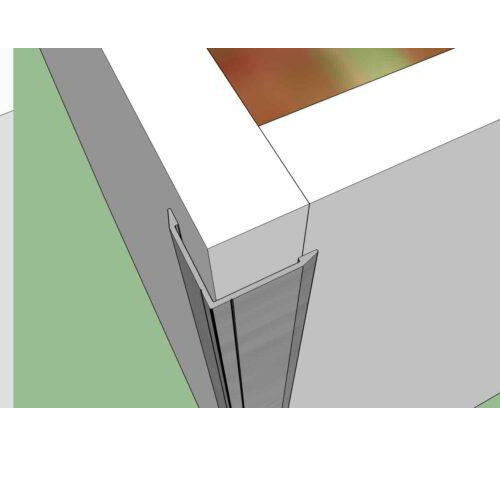 Iqubx Cg22 22 Mm Aluminium Wall Corner Guard - Color: Any Ral Shade