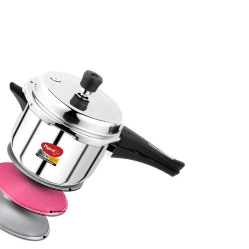 Pigeon By Stovekraft Inox Stainless Steel Pressure Cooker 5 Litre - Body Thickness: 2.5 Millimeter (Mm)
