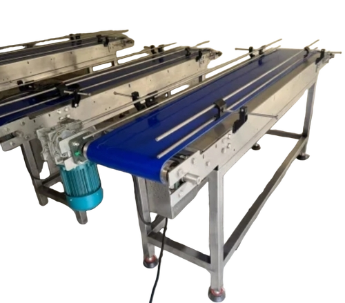 Speed Control Belt Conveyor System - Color: Blue