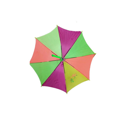 Geometric Two Fold Umbrella - Color: Blue And Orange Combo