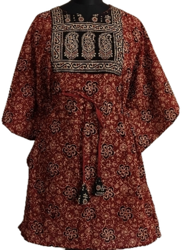 Ajrakh Print Cotton Kaftan