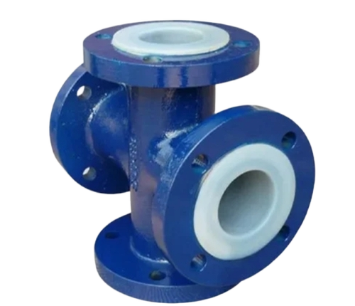 Double Flanged Cross - Color: Blue