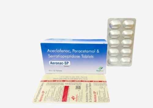 Aceclo Paracetamol Serratiopeptidase Tablet - Feature: No Side Effect