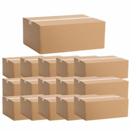 Industrial Corrugated Packaging Box - Color: Brown