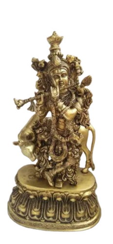 Brass Krishna Statue