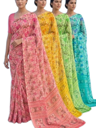 georgette chiffon saree