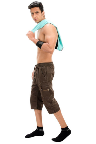 Jamaican Brown Casual Bermuda - Color: Br