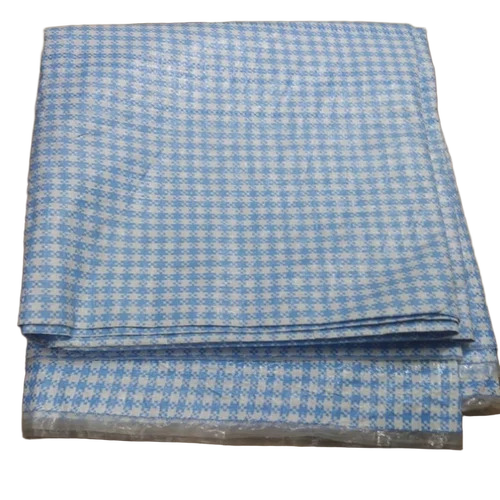 Check Hdpe Tarpaulin For Agriculture - HDPE, Blue and White, 170 GSM, Waterproof | Customized Check Pattern, Red Option Available