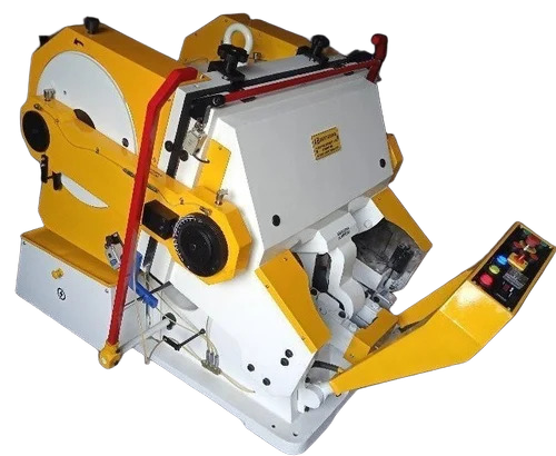 White And Yellow Board Punching Machine