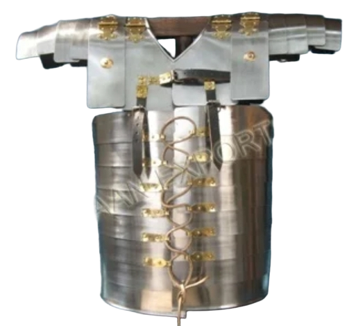 Brass Lorica Armour Suit - Color: Silver