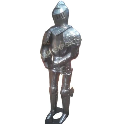 Polish Finish Armour Suit - Color: Black