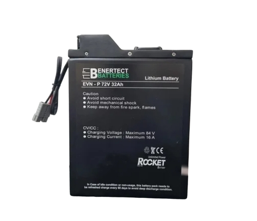 Ev Bike Lithium Battery Enertect Evl 72V 32Ah - Battery Capacity: 30-50Ah
