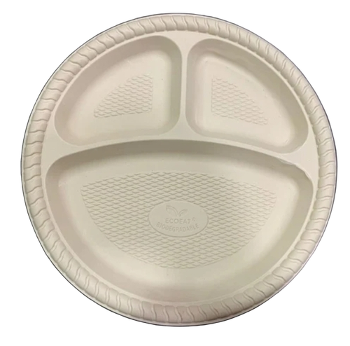 10Inch Disposable Plate - Color: Beige