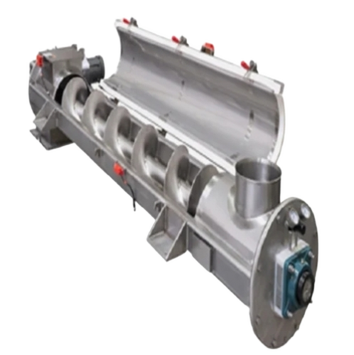 Feeding Screw Conveyor - Color: Silver